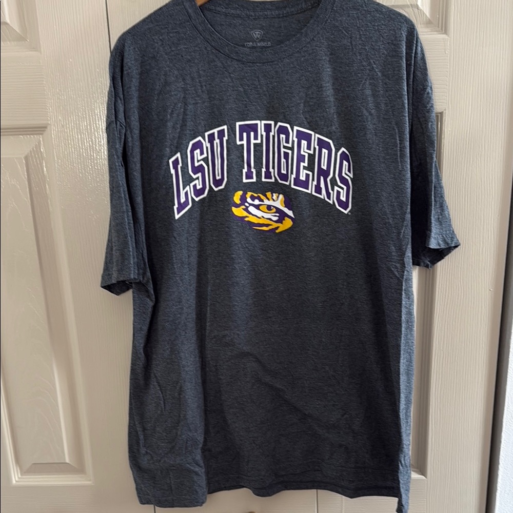 Top of the World Gray Short Sleeve Tee LSU Tigers